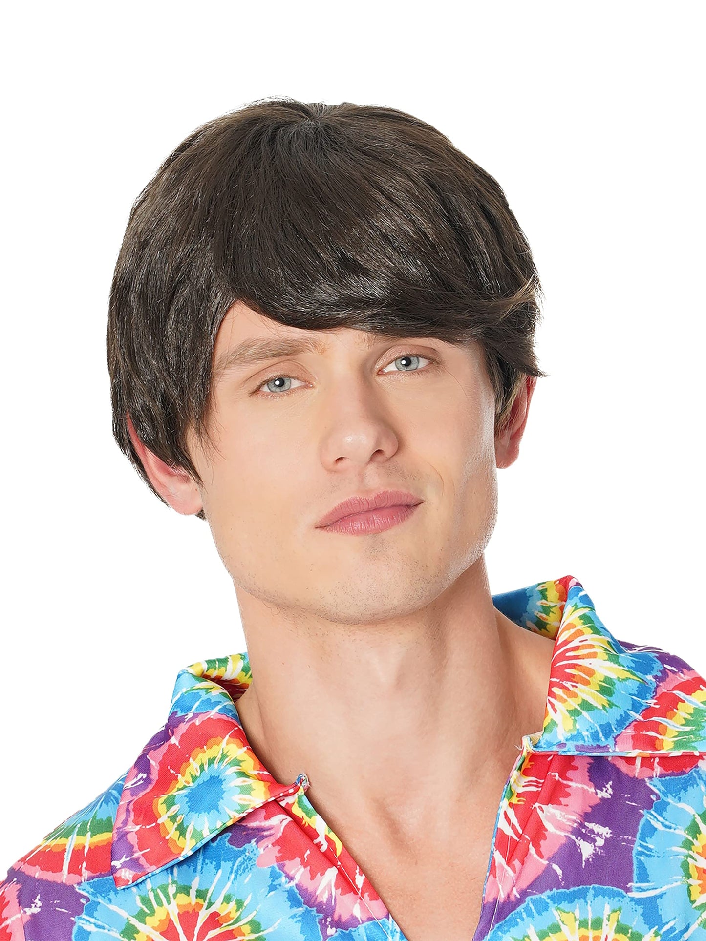 Bristol Novelty BW941 60s Male Wig | For Men | Brown 60's