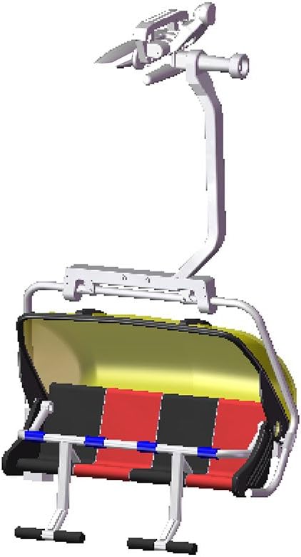 Jaegerndorfer JaegerndorferJC87300 4 Seater Armchair, 1:32 Scale, Black/Red/Yellow, Multi-Color