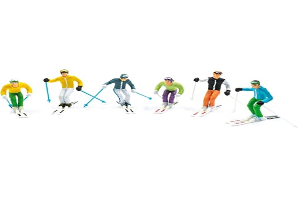 Jaegerndorfer JaegerndorferJC54400 Standing Figures with Head Ski and Poles (6-Piece