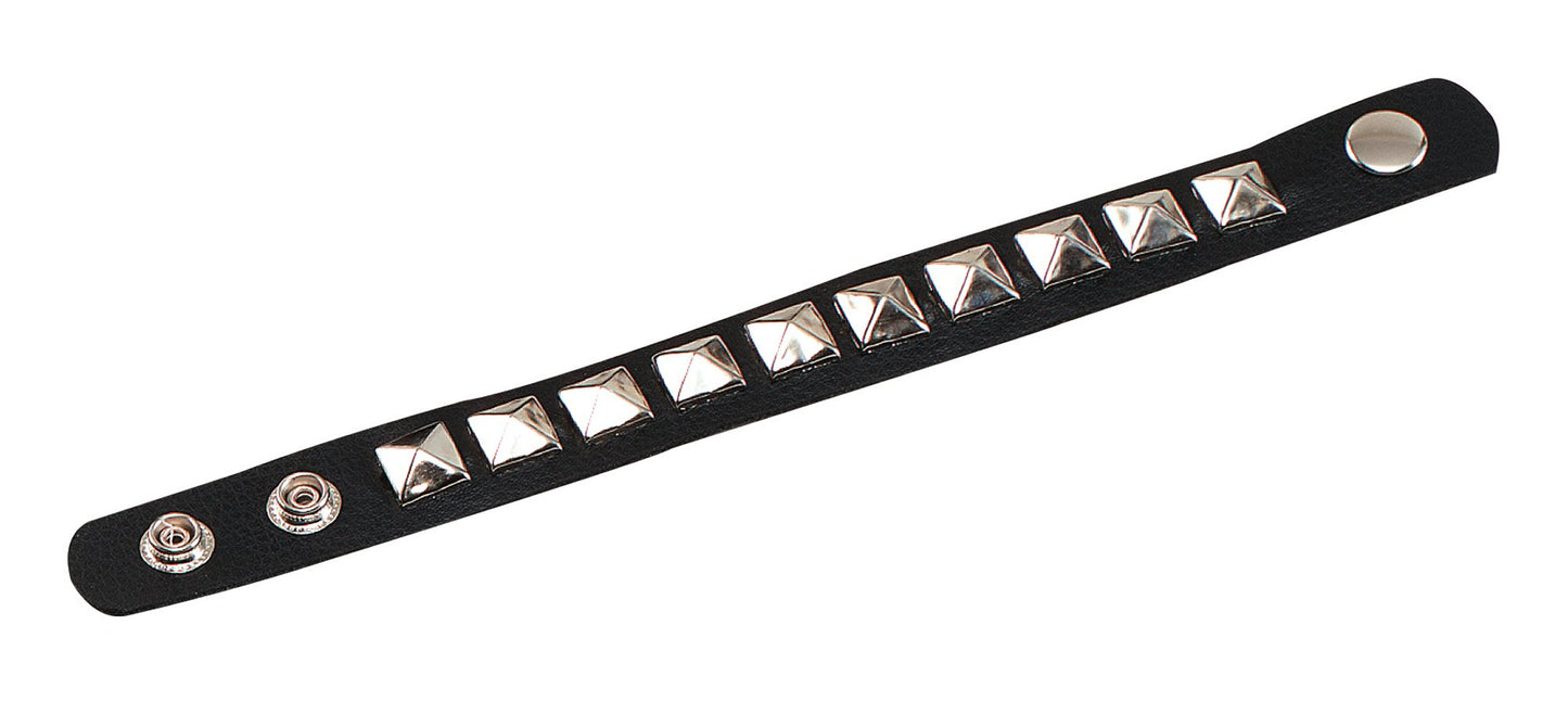 NEW GOTH PUNK BLACK STUDDED WRISTBAND FANCY DRESS (accesorio de disfraz