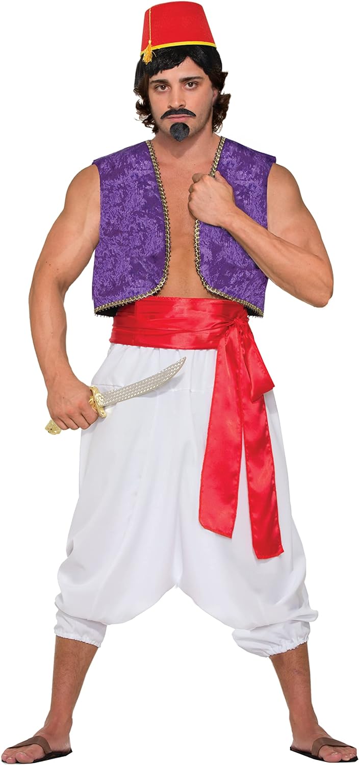 Bristol Novelty Unisex White Trousers | Desert Prince 1pc. Alladin Costume, White, One Size UK