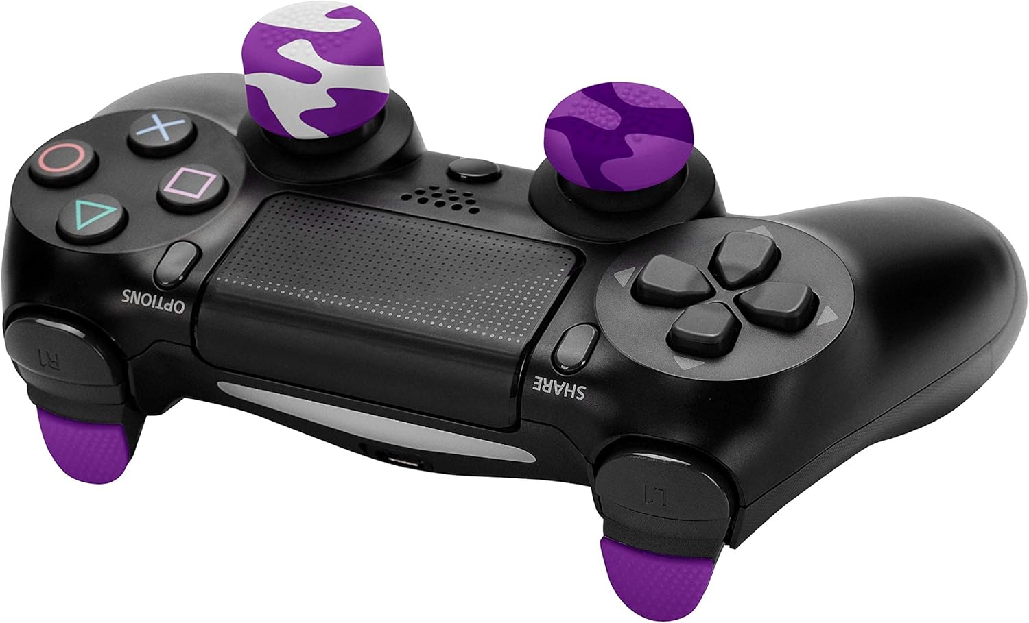 Gioteck Megapack - Thumb grip voor PS4 Joystick, Thumb Stick in Silicone, Antislip, Bescherming voor controller, Set van 4 paar, verschillende kleuren (PS4