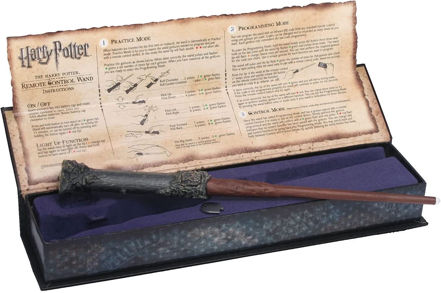 The Noble Collection Harry Potter Remote Control Wand - 13.5in (34cm) Programmable Infrared Remote Control - Officially Licensed Film Set Movie Props Wands Gifts