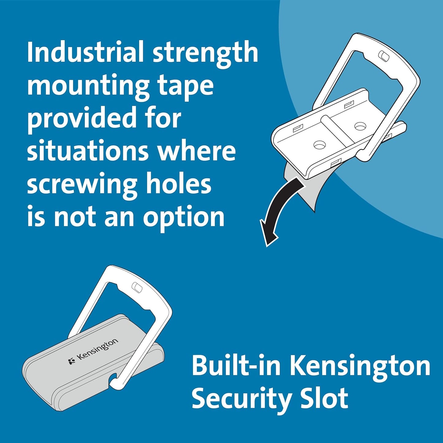 Kensington K64613WW - Punto de Anclaje de Cable de Seguridad para Montaje en Escritorio