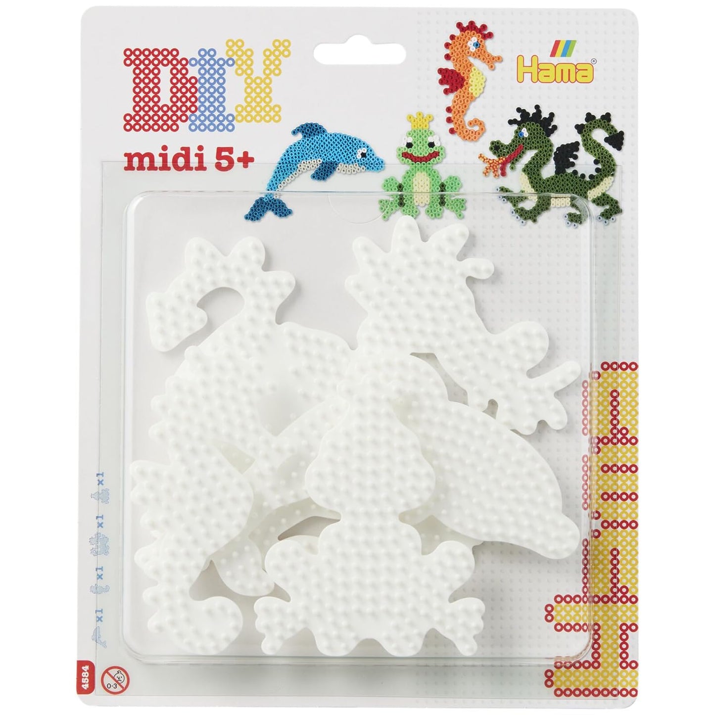 Hama- Cuentas de Planchar, Color Blanco (10.4584