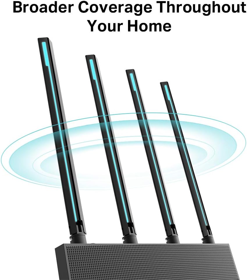 TP-Link Archer C80 AC1900 MU-MIMO Dual Band Wireless Gaming Router, Wi-Fi Speed Up to 1300 Mbps/5 GHz + 600 Mbps/2.4 GHz, Supports Parental Control, Guest Wi-Fi