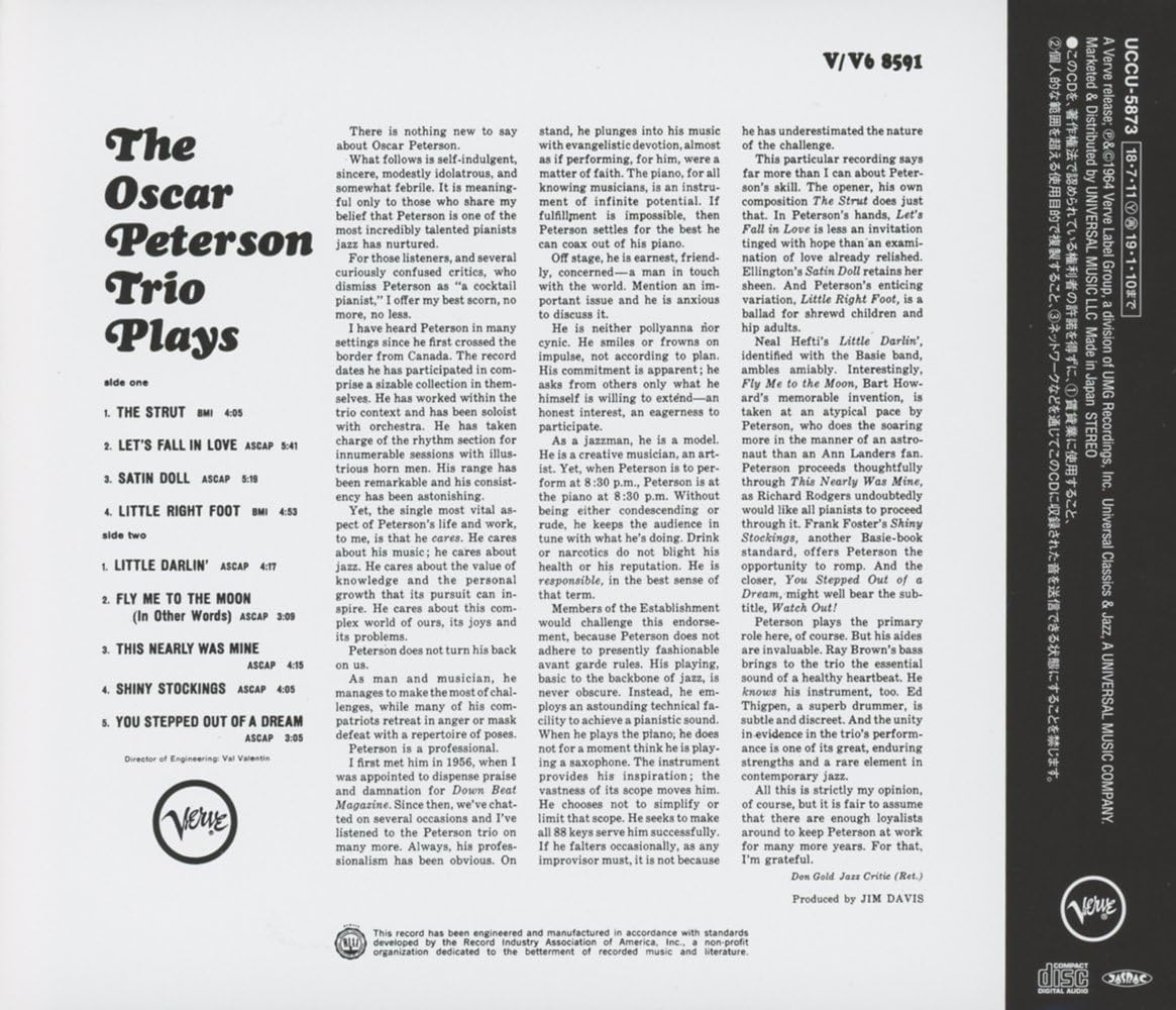 Oscar Peterson Trio Plays Oscar