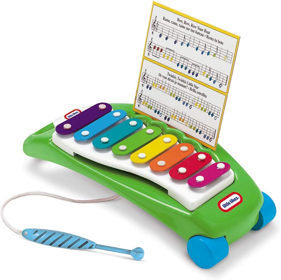 Little Tikes Tap-A-Tune Xylophone- Plays Any Tune - Ideal First Instrument - Doubles As Pull Toy - Promotes Hand-Eye Coordination & Fine Motor Skills