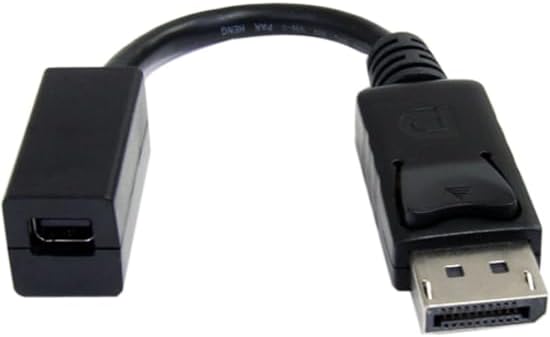 StarTech.com 6in (15cm) DisplayPort to Mini DisplayPort Cable - 4K x 2K UHD Video - DisplayPort Male to Mini DisplayPort Female Adapter Cable - DP to mDP 1.2 Monitor Extension Cable (DP2MDPMF6IN