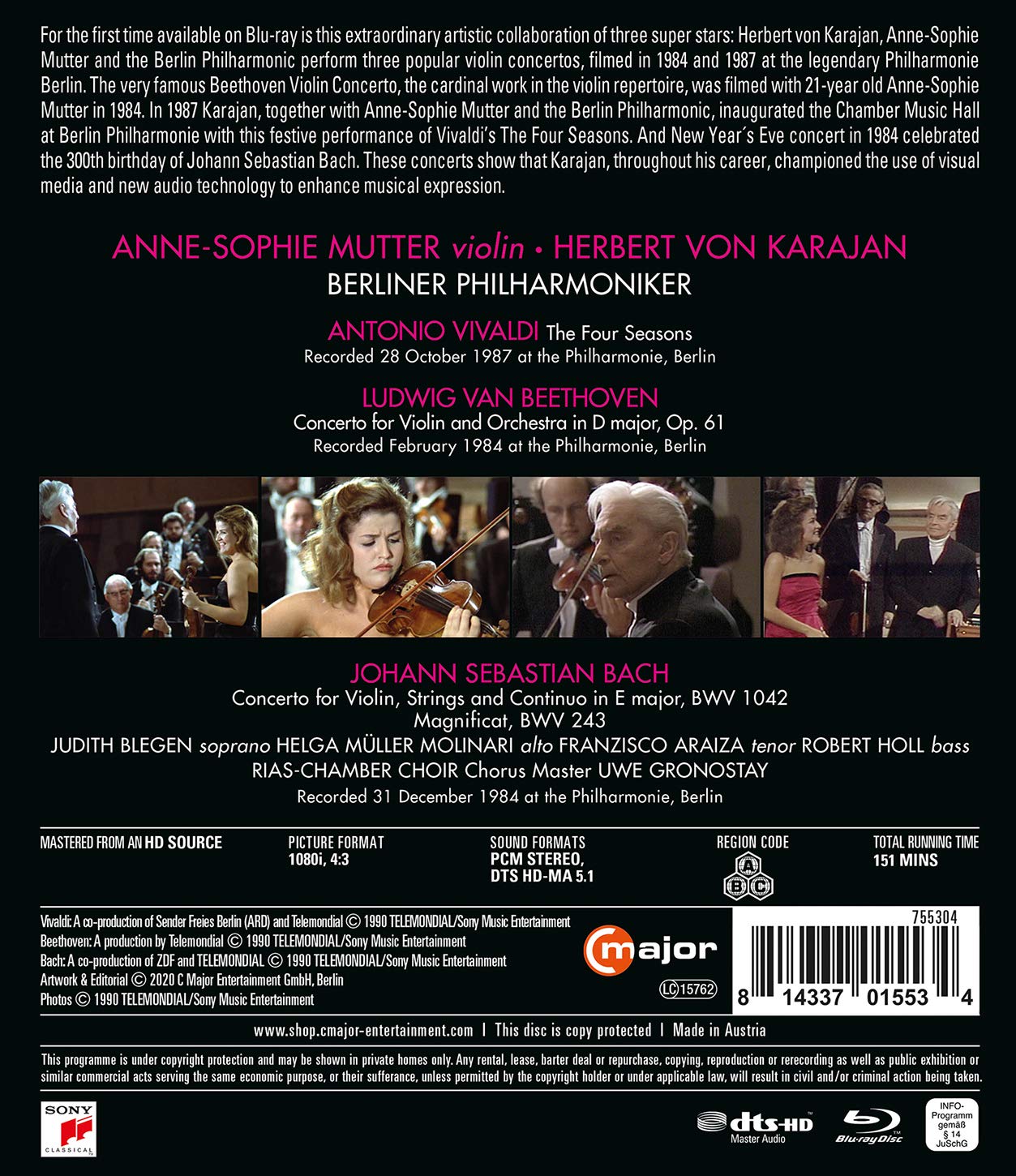 Anne-Sophie Mutter, Herbert Von Karajan, Berliner Philharmoniker