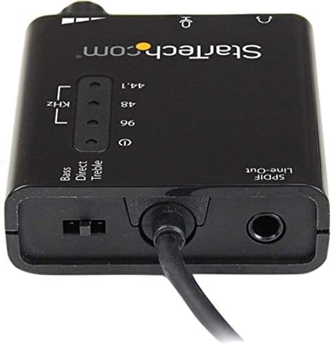 StarTech.com USB Sound Card w/ SPDIF Digital Audio & Stereo Mic – External Sound Card for Laptop or PC – SPDIF Output (ICUSBAUDIO2D