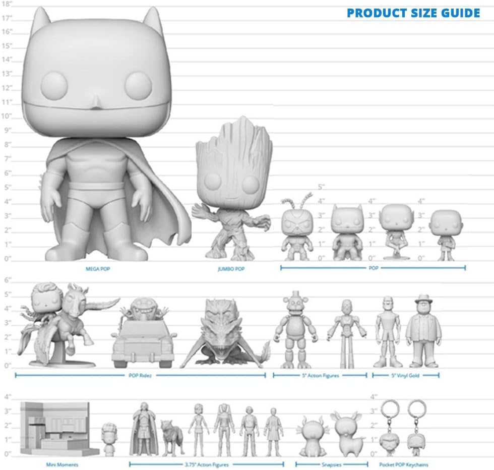 Funko Pop! Funko 5 Pack Foldable - Premium Protector Display Cases - for Funko Pop! Collectable Vinyl Figures - Durable, Crystal Clear, and Stackable Storage