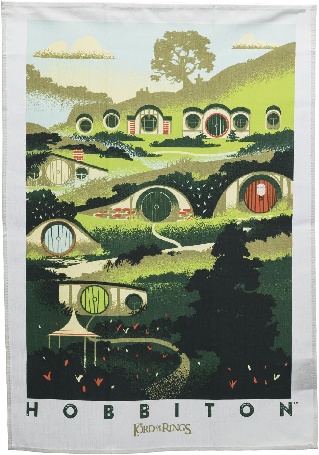 LOTR: TEA TOWEL - RIVENDELL & HOBBITON 2PK