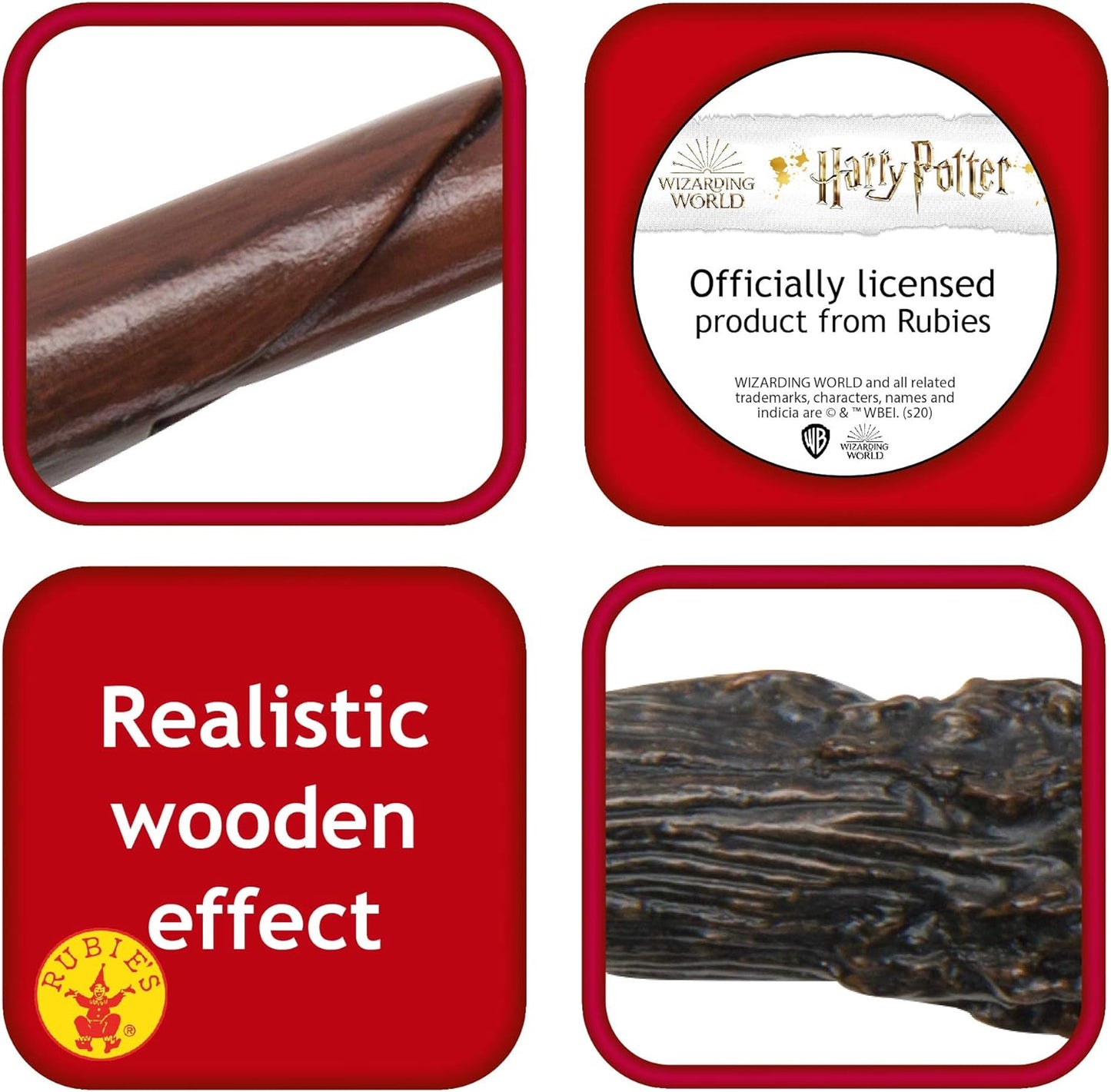 Rubie's Official Harry Potter Deluxe Wand, Wizard Costume Accessory & Official Harry Potter Hermione Deluxe Wand, Wizard Costume Accessory