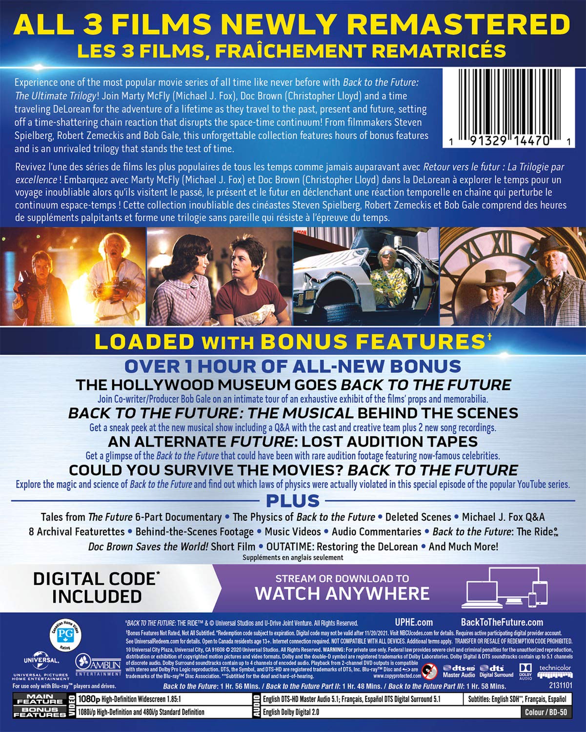 Back To the Future : The Ultimate Trilogy (Blu-ray + Digital Code) (Blu-ray)