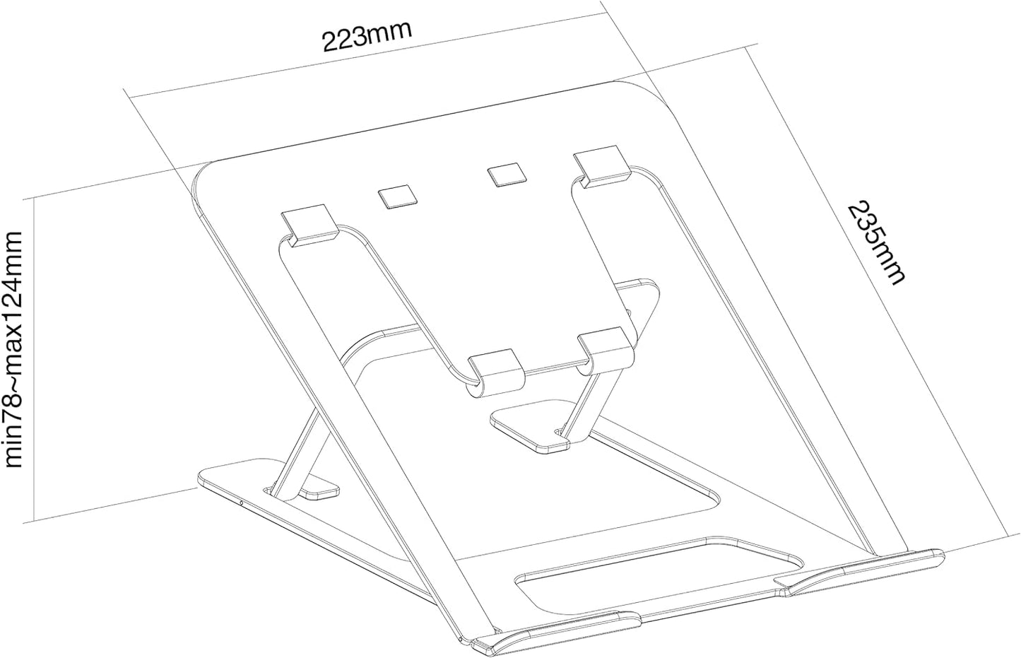 Neomounts by Newstar NSLS085BLACK - Notebook stand - black