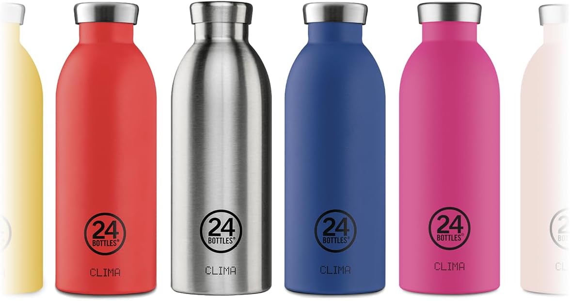 24Bottles Clima Bottle Insulated Flask Made of Food-Grade Stainless Steel in Powder Blue Colour, 500 ml