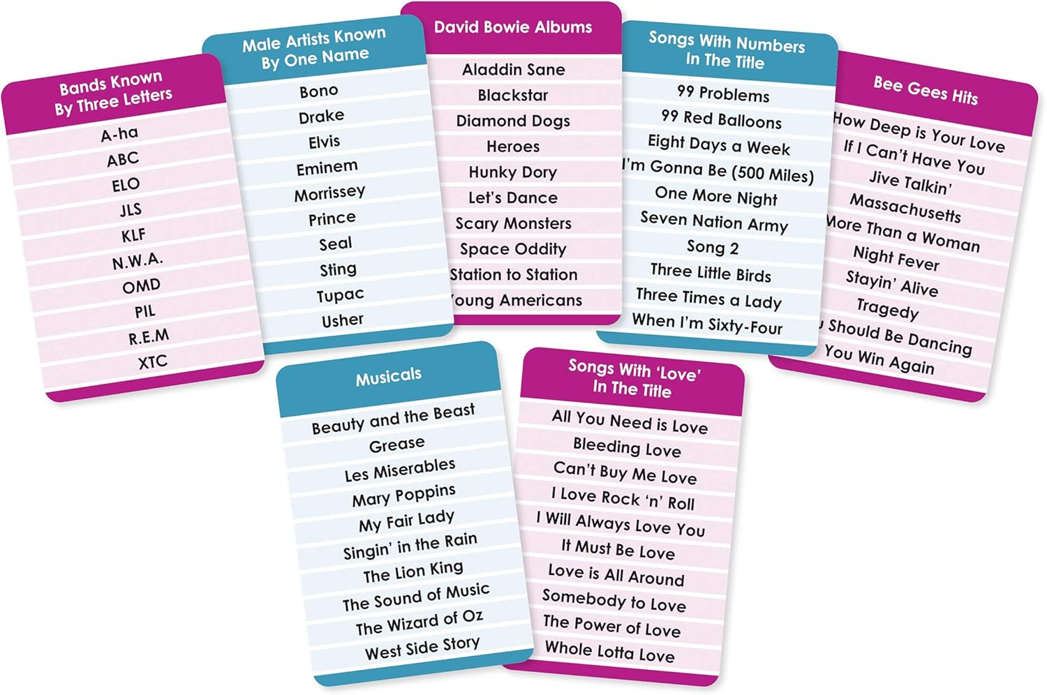 Cheatwell Games Tension Music Edition, Pink and Blue