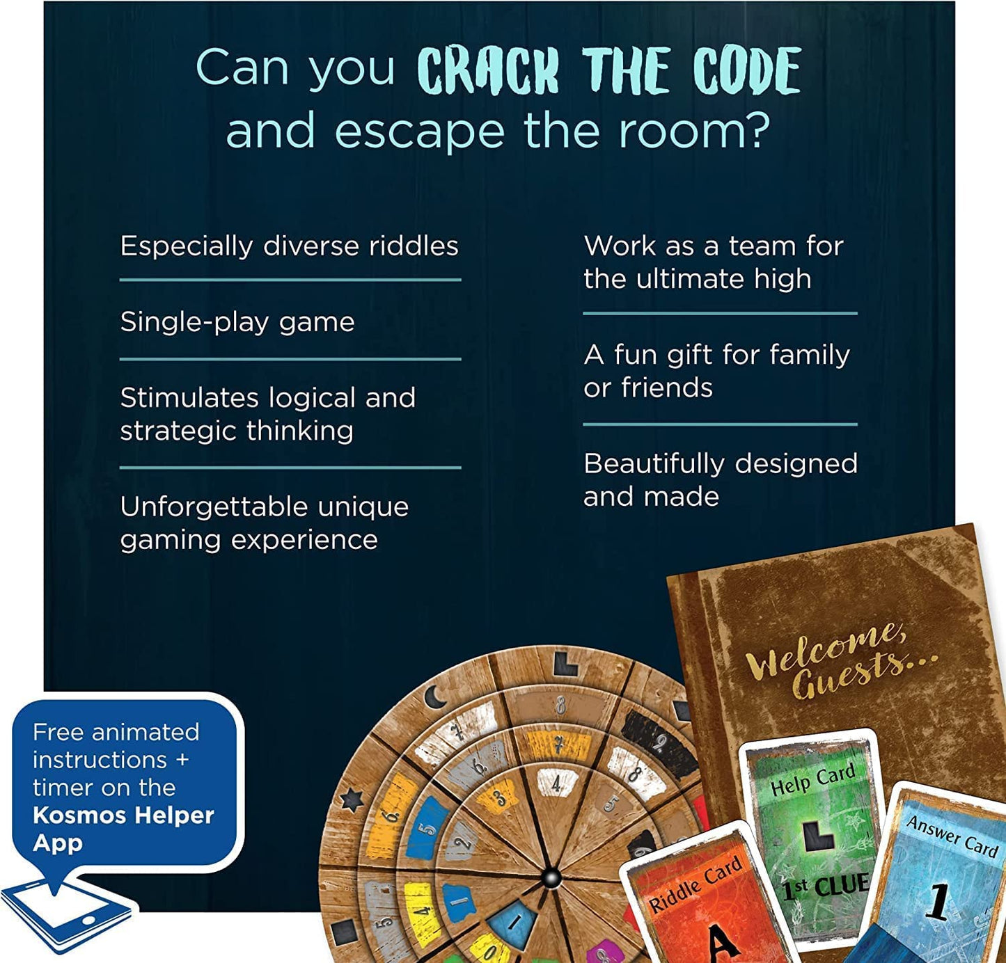 Thames & Kosmos - EXIT: The Enchanted Forest - Level: 2/5 - Unique Escape Room Game - 1-4 Players - Puzzle Solving Strategy Board Games for Adults & Kids, Ages 10+ - 692875