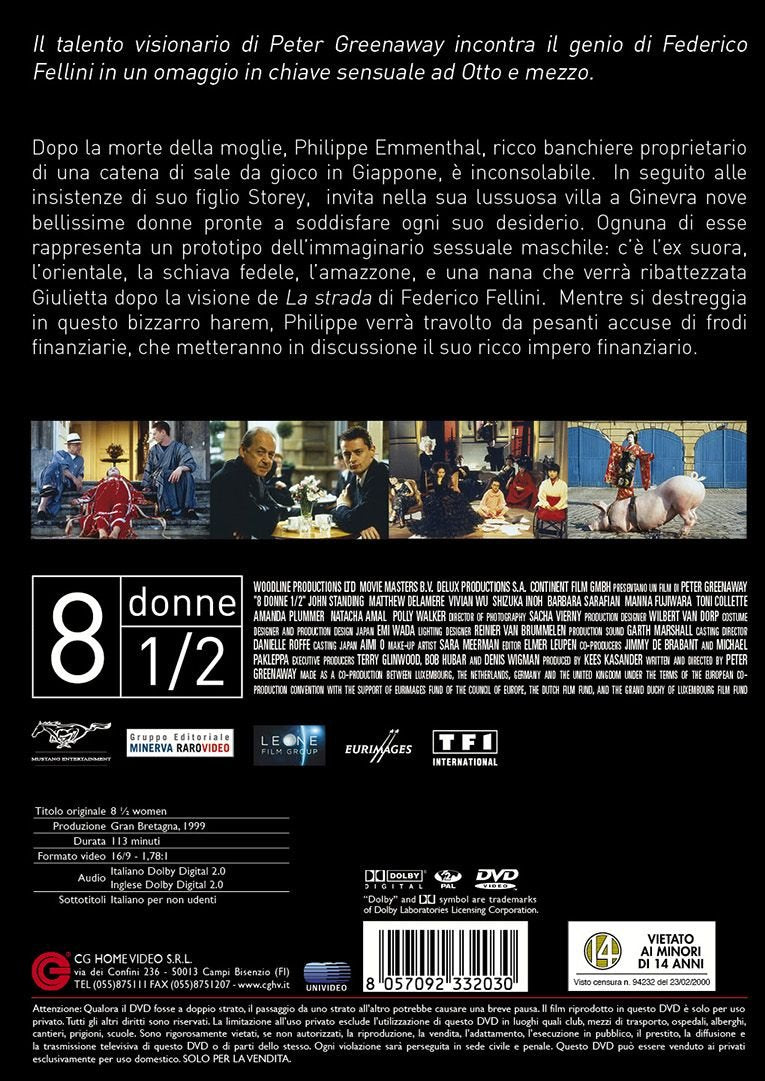 8 donne e mezzo dvd Italian Import