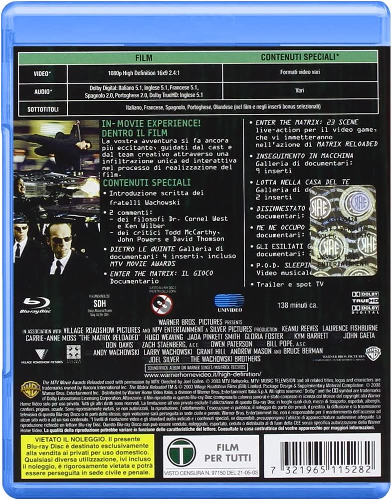 Matrix Reloaded