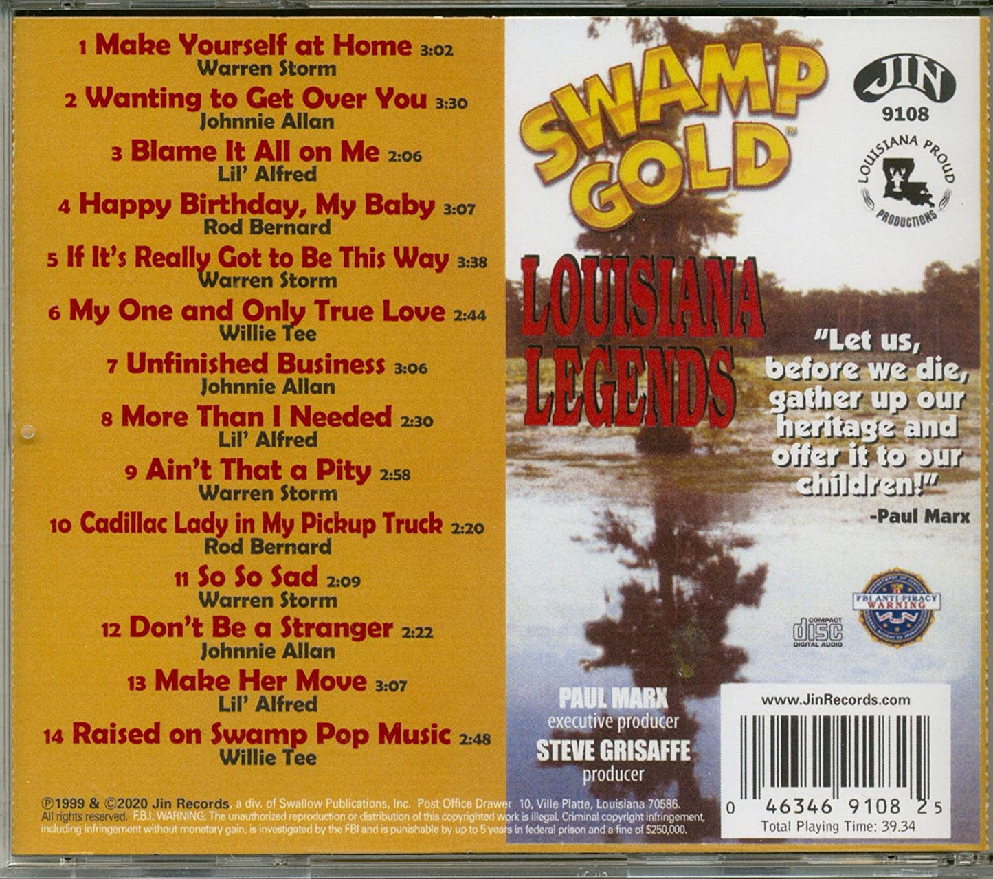 Louisiana Legends Swamp Pop