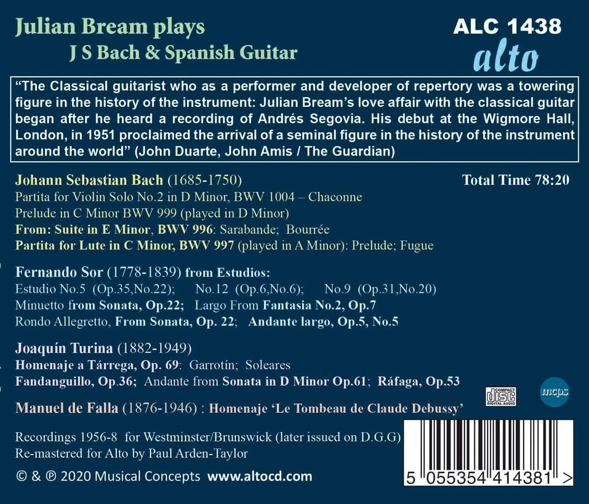 Julian Bream Spielt Werke Von Bach,Sor,Turina &