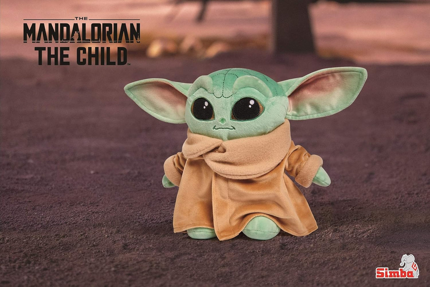 Simba 6315875778 – Disney Mandalorian, 25cm Plüschfigur, The Child, Baby Yoda, ab den ersten Lebensmonaten geeignet, Meerkleurig
