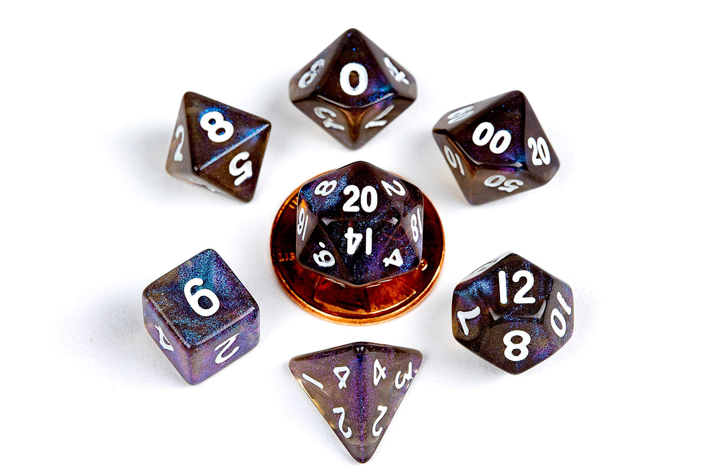 Stardust Galaxy - Juego de mini dados (10 mm
