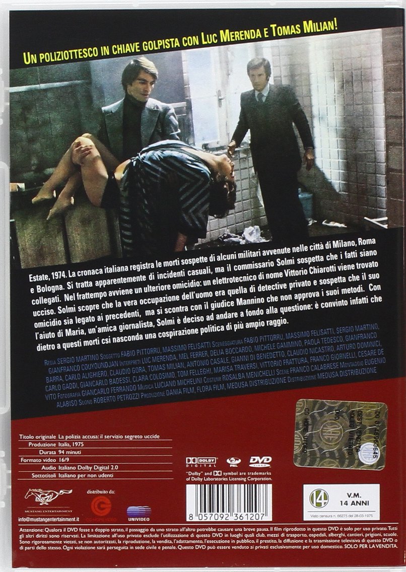 la polizia accusa, il servizio segreto uccide dvd Italian Import