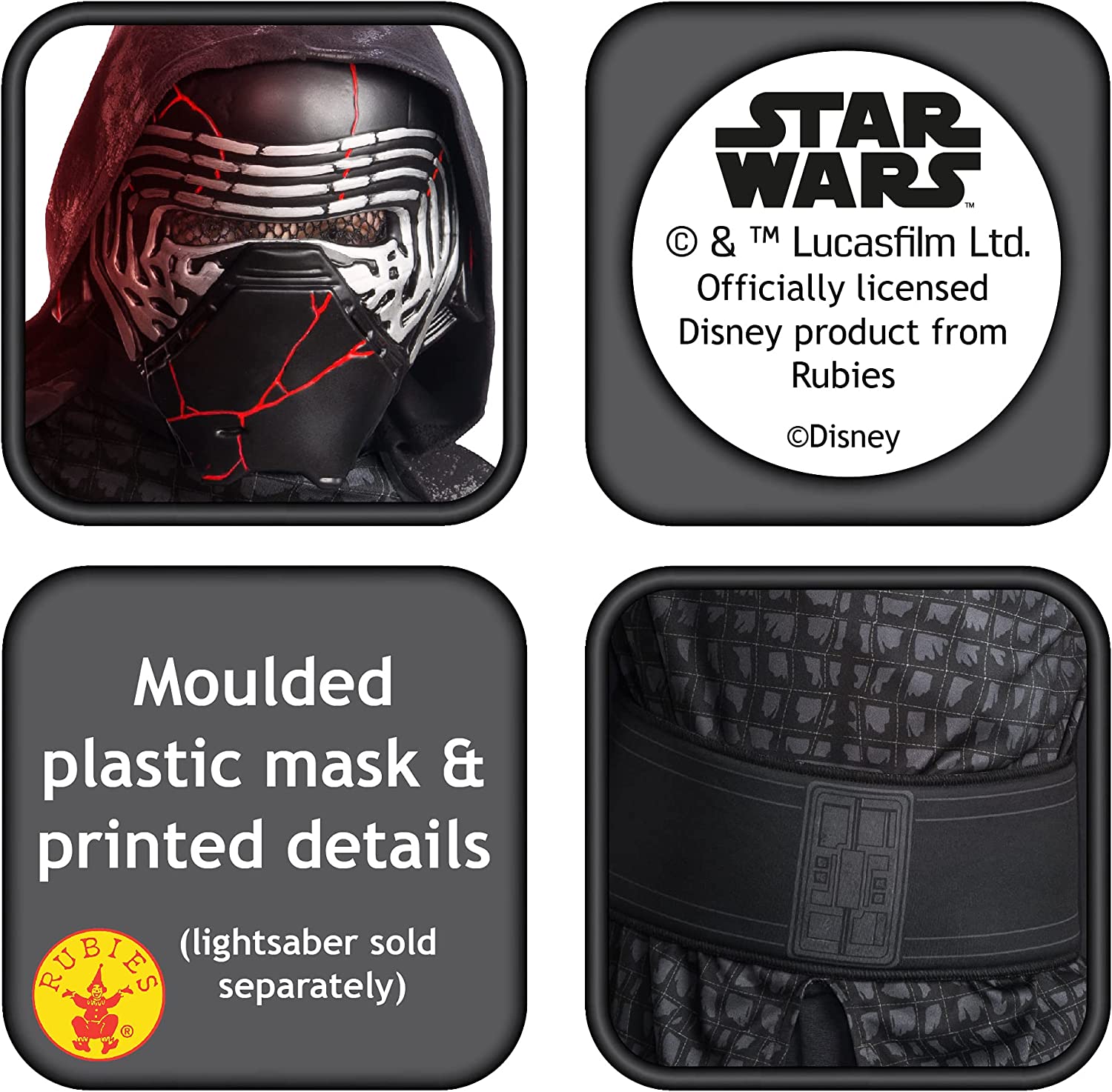 Rubie's Official Disney Star Wars Ep 9, Kylo Ren Childs Costume