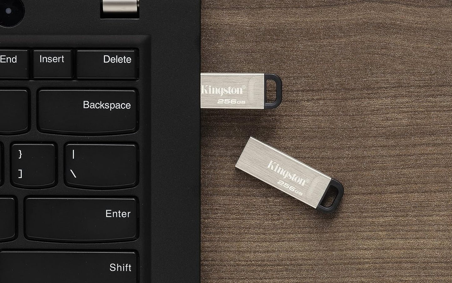 Kingston DataTraveler Kyson USB 3.2 Gen 1 Flash Drive 128GB - Stylish Capless Metal Case