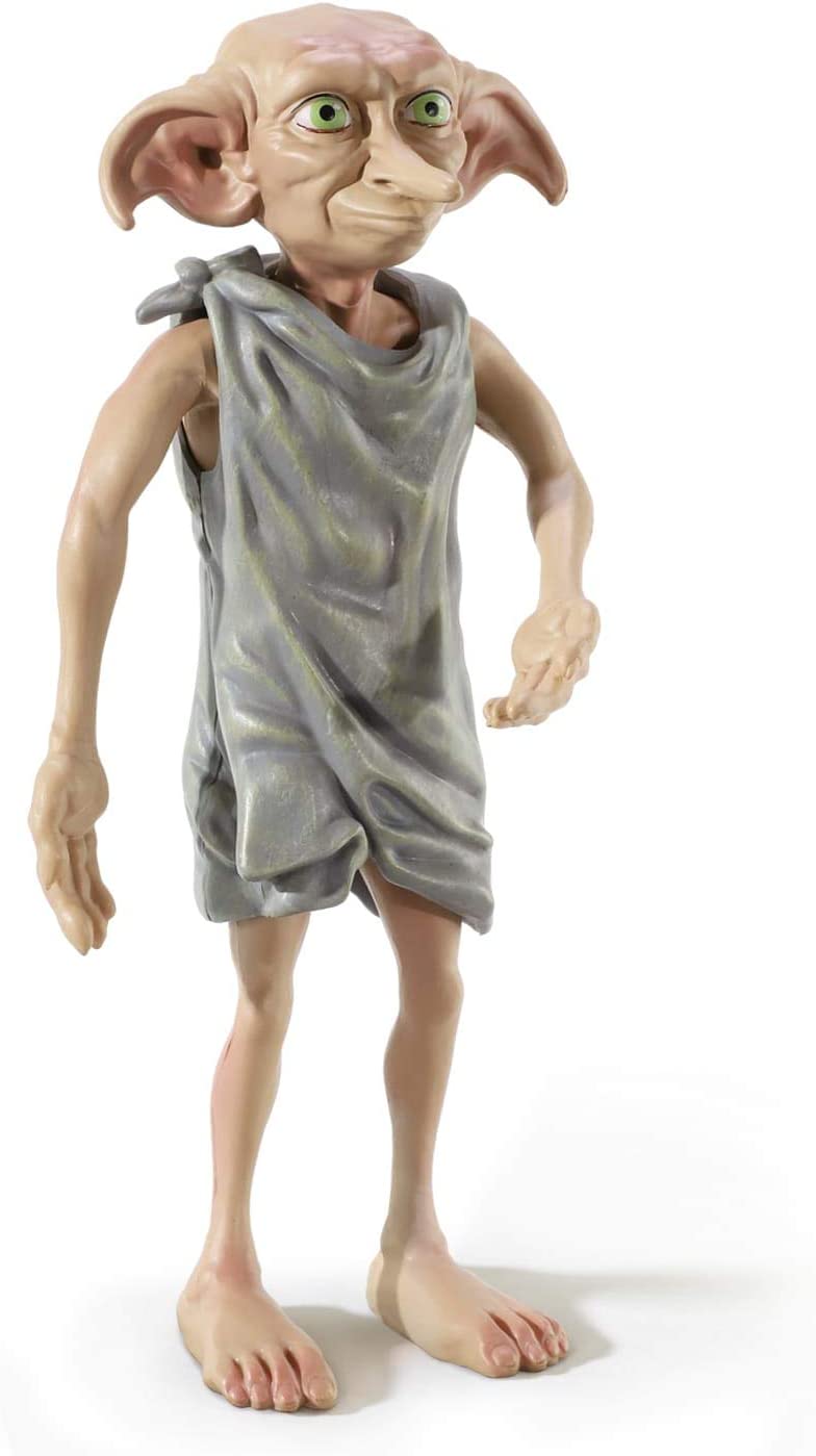 BendyFigs Dobby Figure by The Noble Collection - Officially Licensed 19cm (7.5 inch) Harry Potter Bendable Toys Posable Collectable Doll Figures With Stand - For Kids & Adults