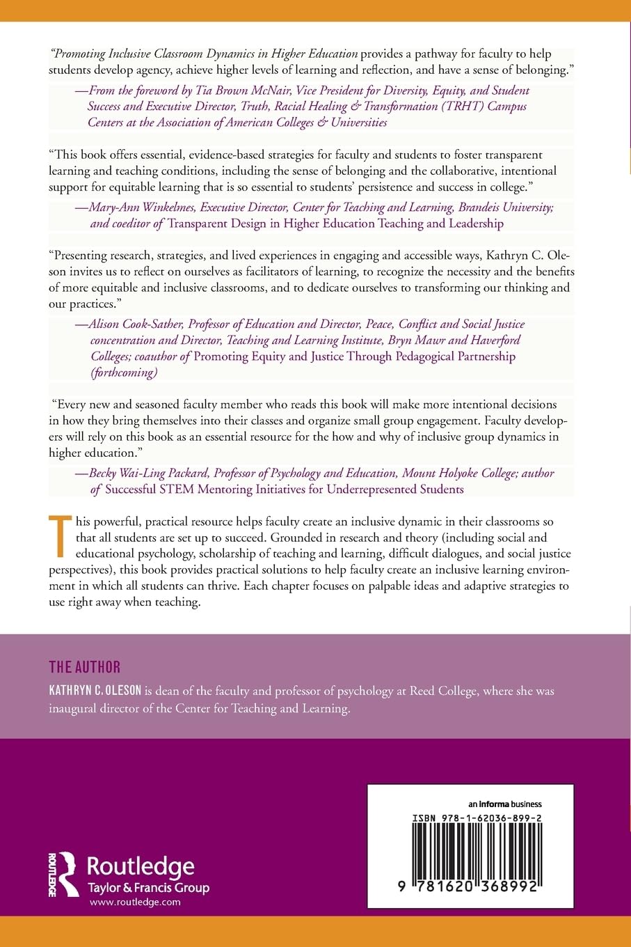 Promoting Inclusive Classroom Dynamics in Higher Education