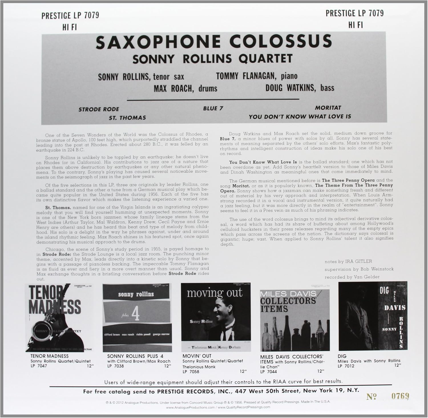 Saxophone Colossus