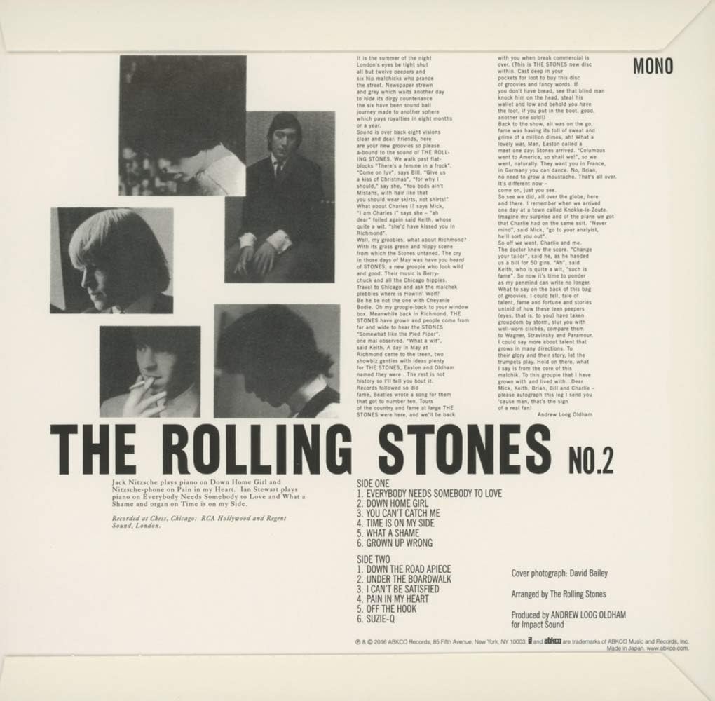The Rolling Stones No. 2 SHM Paper Sleeve