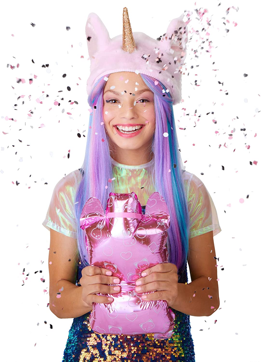 MGA Entertainment Surprise 2-in-1 Fashion Sparkly Pailletten Geldbörse Sparkle Serie