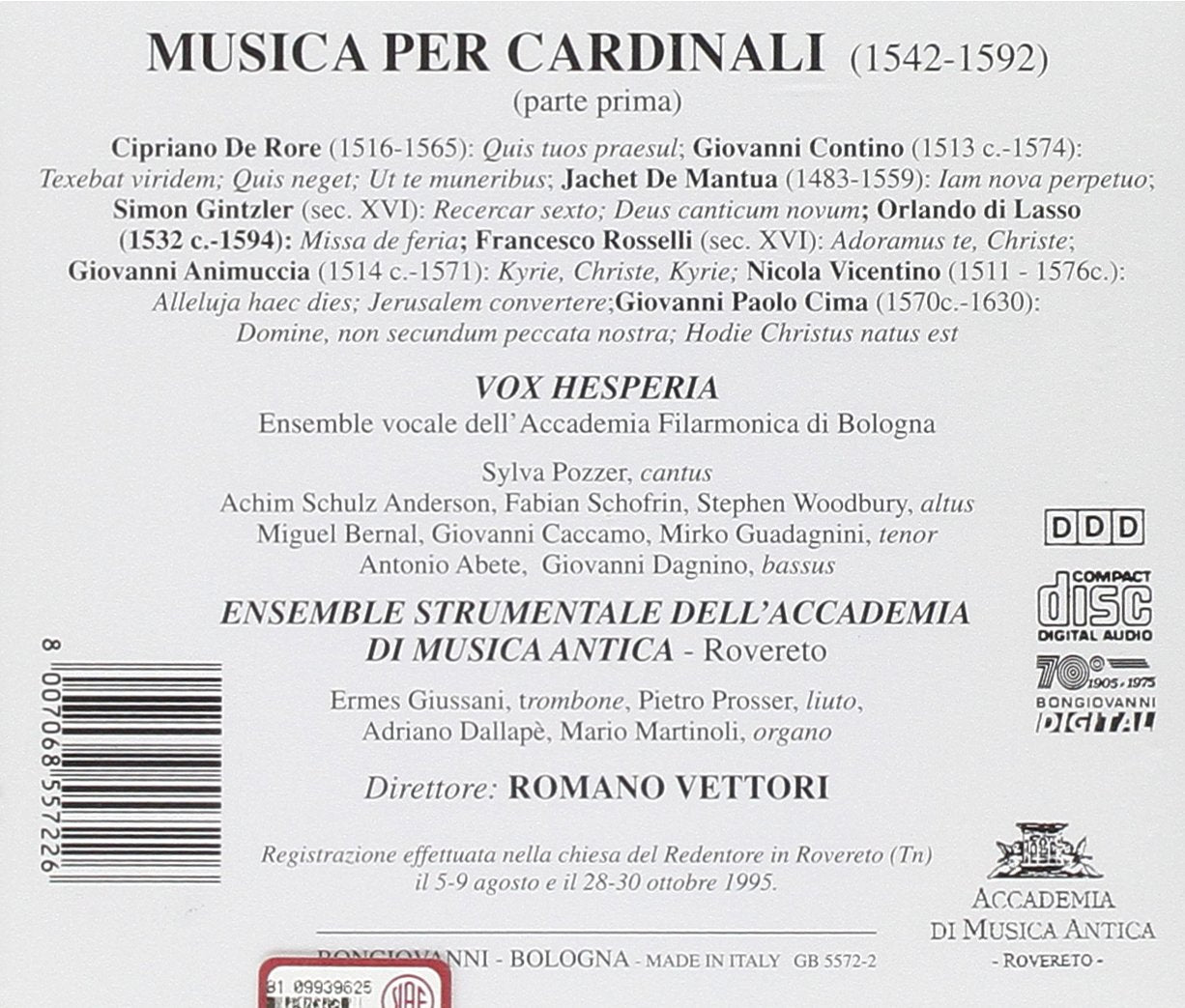 Musica Per I Cardinali