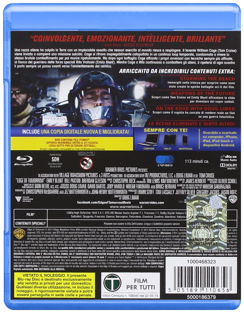 edge of tomorrow - senza domani