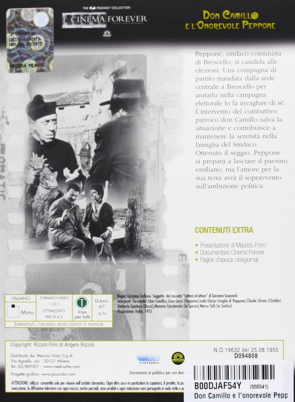 don camillo e l'onorevole peppone dvd Italian Import