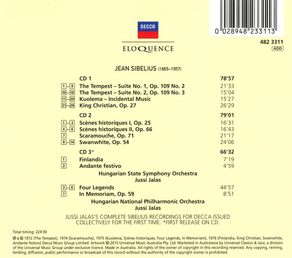 Sibelius Recordings