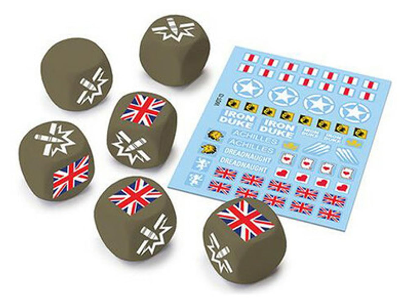 Gale Force Nine World of Tanks: U.K. Dice and Decals