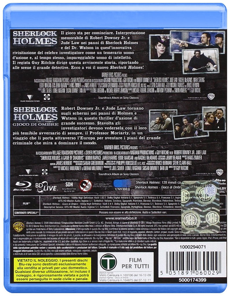 Sherlock Holmes / Sherlock Holmes - Gioco Di Ombre (2 Blu-Ray)