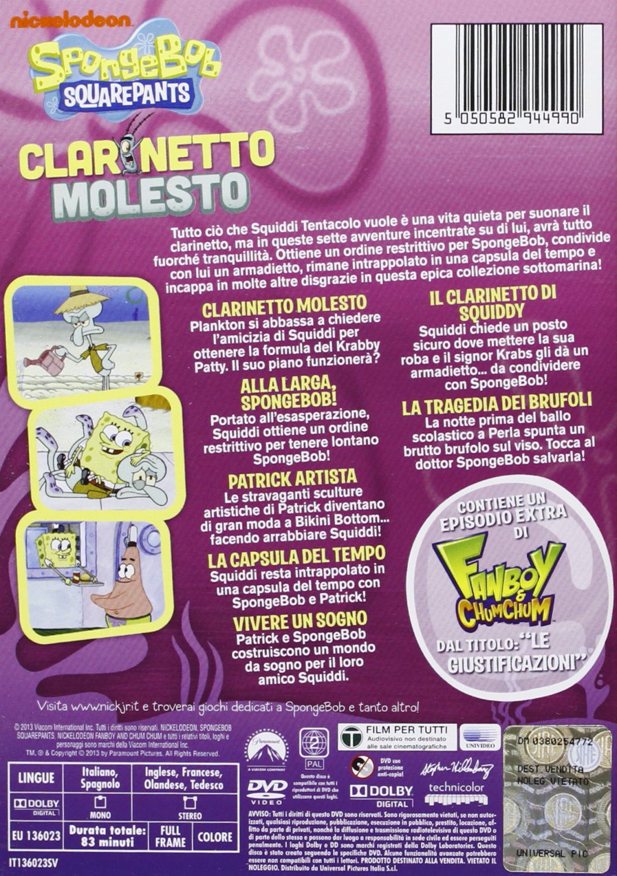 Spongebob Squarepants - Clarinetto M