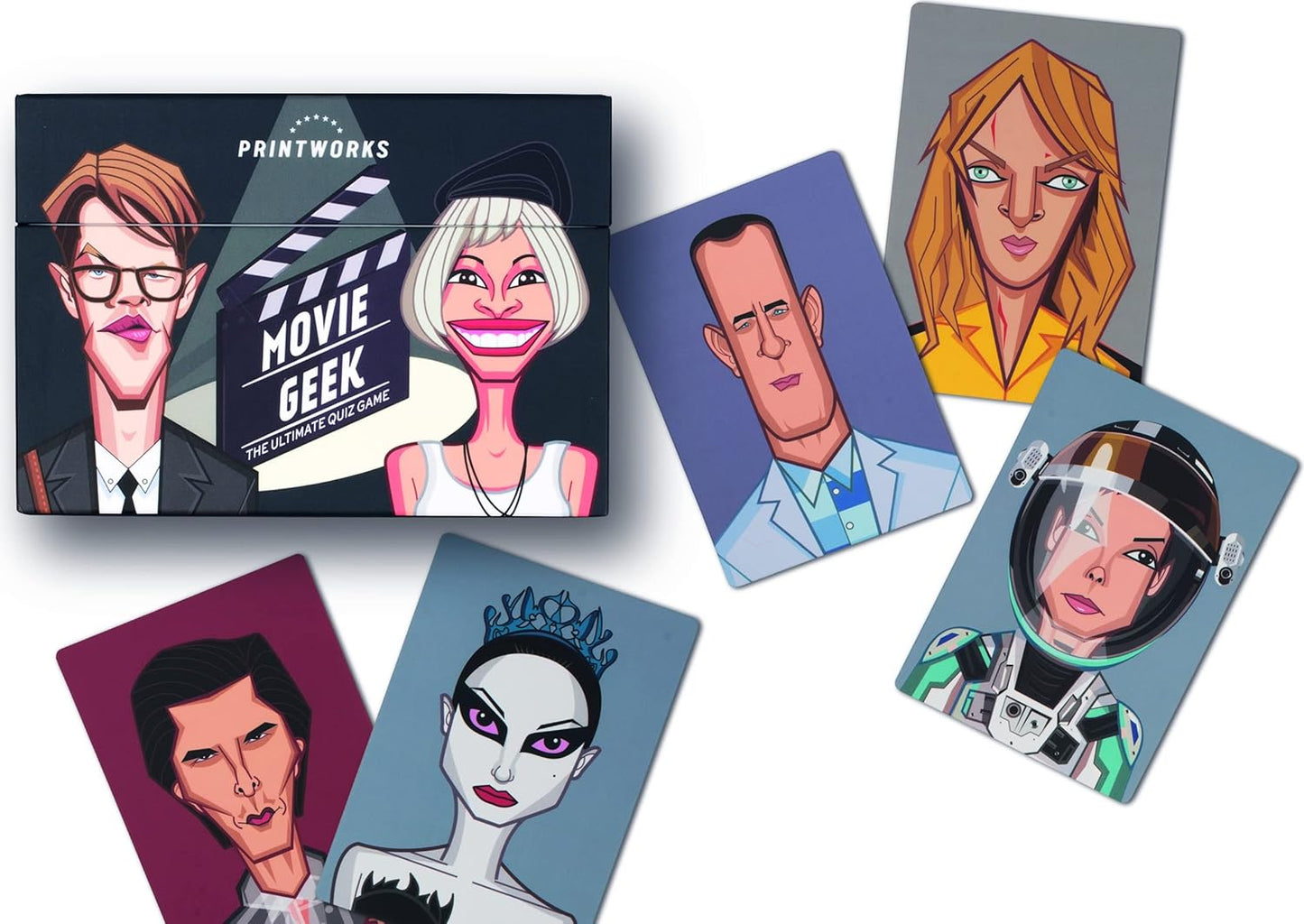 Printworks Trivia Game Movie Geek für Brettspiel aus Papier, PW00142