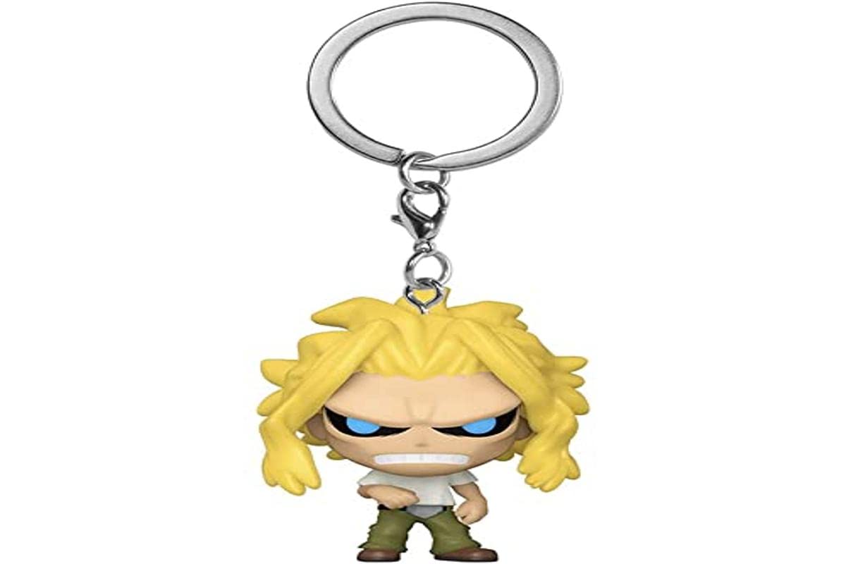 Funko, One Size, Multicolor POP! KEYCHAIN: My Hero Academia- All Might Weakened state
