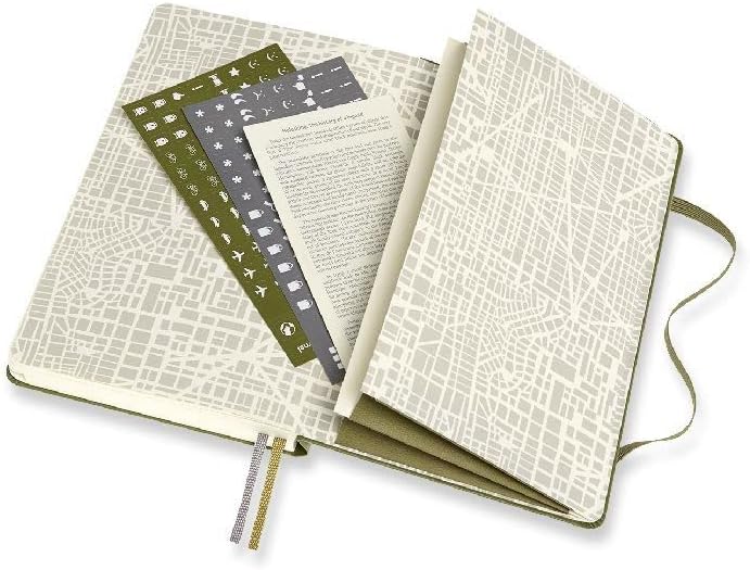 Moleskine Passion Journal, Travel, Hard Cover, Large (5" x 8.25") Elm Green, 400 Pages