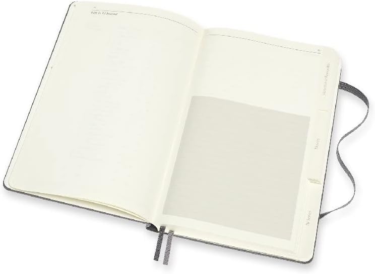 Moleskine Film & TV Journal, Notebook for Cinema, Film and TV Series Enthusiasts, Film Review Notebook with Introduction to the History of Cinema, Hard Cover, Grey Colour, 400 Pages