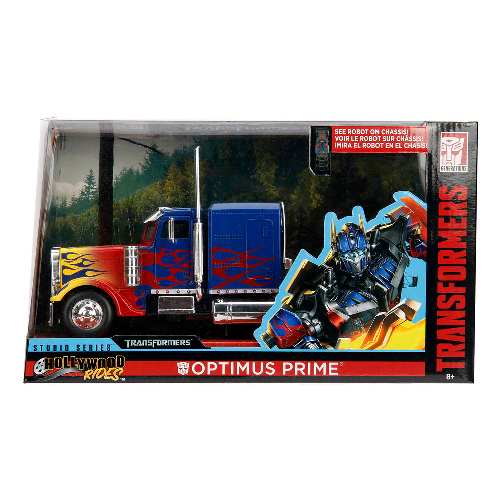 HASBRO Transformers Hollywood Rides T1 Optimus Prime Die-cast Vehicle, Scale 1:24, Multi-colour (253115004)