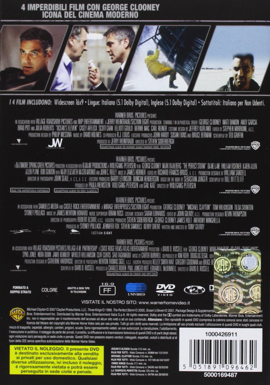 George Clooney Collection (4 Grandi Film)(Box 4 Dv